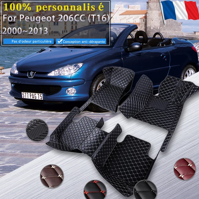 Tapis de sol de voiture personnalisés pour KIT, cuir Él, détails  intérieurs, accessoires de voiture, année 206, année 2004-2008 - AliExpress
