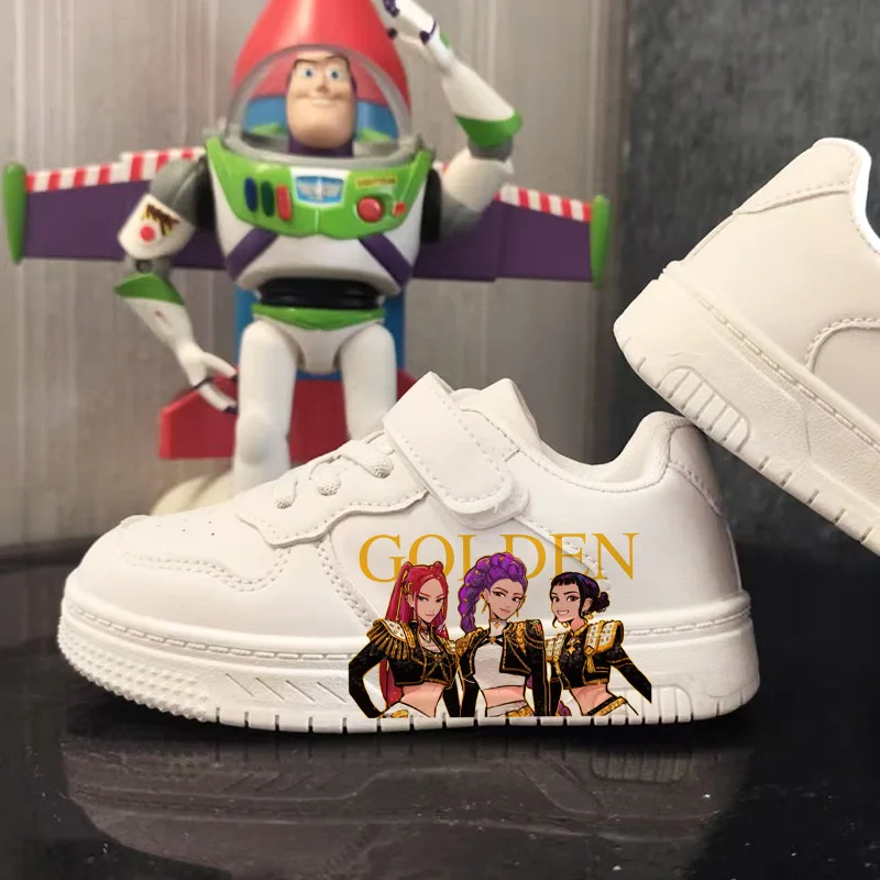 Chaussures KPop Demon Hunters pour enfants, impression 3D, semelle de couleur unie, durables, pour les déplacements, cadeau de noël, offre spéciale, 2026