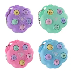 Mini Machine de jeu de Hamster portable pour enfants, Mini gopper, jeux de vitesse mains libres, porte clés pour enfants, jouets Puzzle anti Stress 