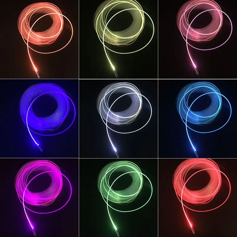 Led Ambient Light Fiber Optic Lamp 5V 1.5W USB Mini Led Light Source 10 colors