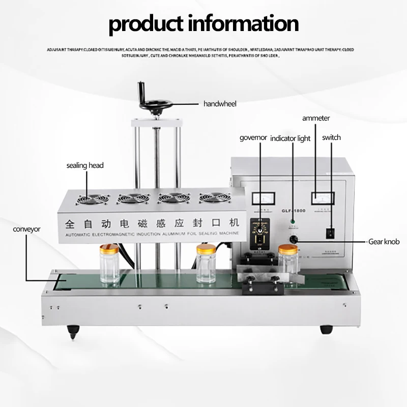 

Automatic electromagnetic induction aluminum foil sealing machine commercial automatic induction sealing Machine