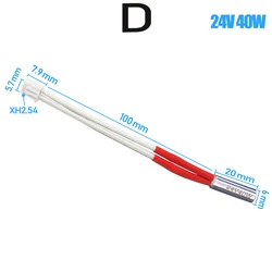 High-Performance Ceramic Cartridge Heater - Multiple Wattages for Precision Heating (D for Anycubic Vyper)