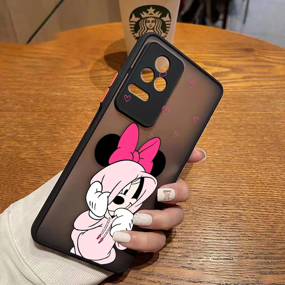 thumbnail image 1 of Matte Case for Redmi A1 K50 K40 GAMING K30 K20 10X 10C 10 9C 9T 9A 9 8 7 PRO 4G 5G Case Funda Mickey Minnie Mouse Anime Cartoon, 1 of 5