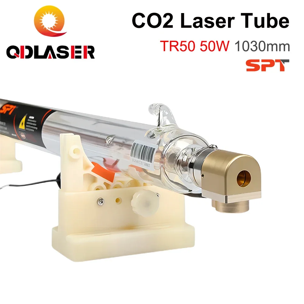 

QDLASER SPT TR50 50-70W Co2 лазерная трубка длиной 1030 мм диам. 80 мм для CO2 лазерной лампы