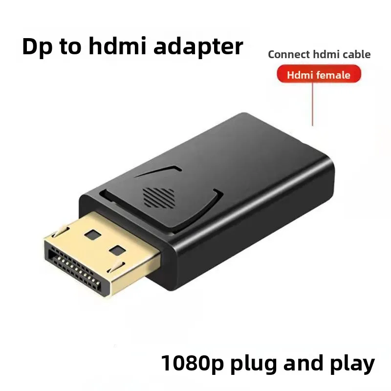 ממיר DP ל-HDMI מתאם DisplayPort ל-HDMI 4K60Hz/1080P/4K/30HZ ממיר וידאו באיכות גבוהה - מתאים למגוון התקנים