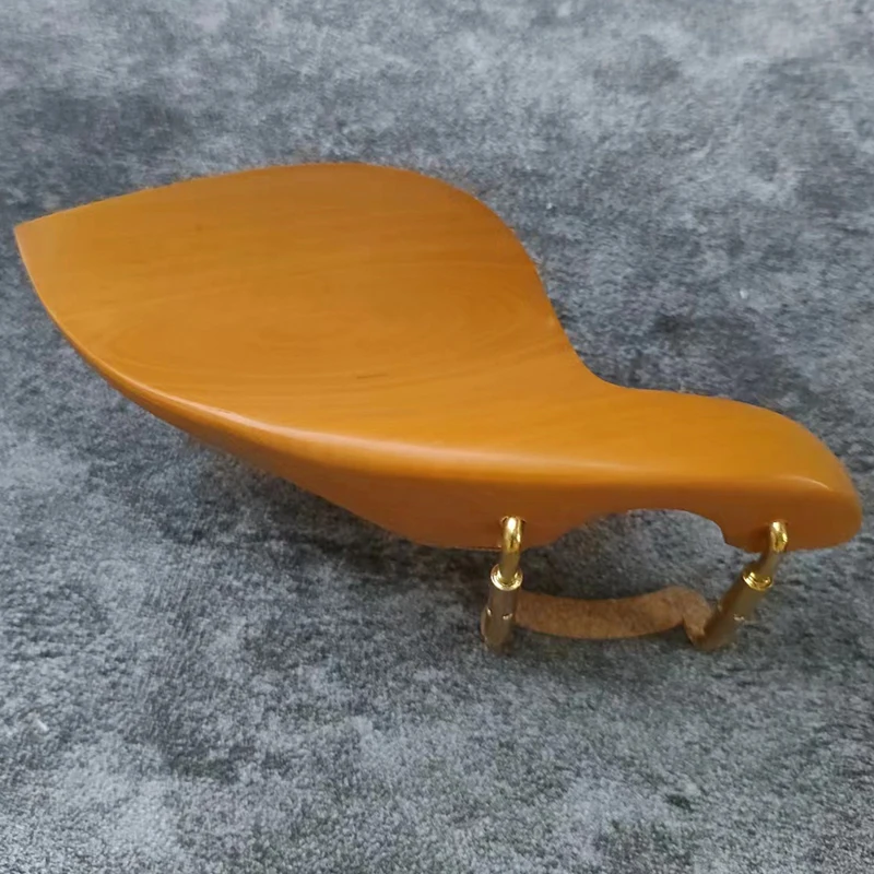 Adjustable Ebony Jujube Wood Violin Chinrest with Metal Clamp and Cork Padding