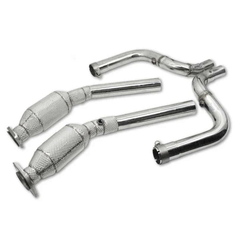 

Section High flow Pipes Exhaust Pipes branch downpipe Exhaust Pipe with For XJL 3.0T 2010-2019