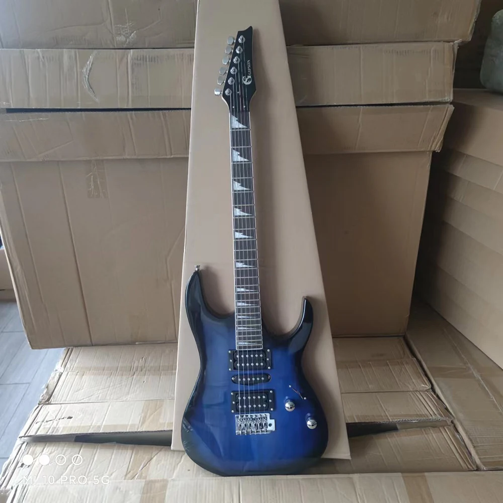 Acoustic Electric Guitar 6 Strings 24 Frets Electric Guitar Maple Body Electric Guitar Professional Guitarra With Necessary Parts & Accessories Guitar Capo Acoustic Guitar Strings