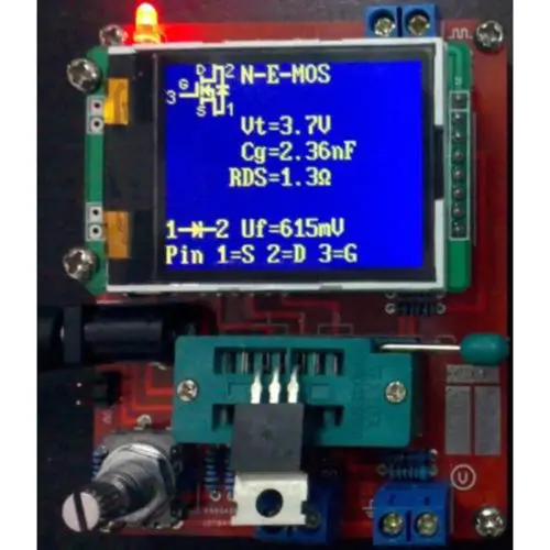 English Version DIY kits Mega328 Transistor Tester LCR Capacitance ESR meter PWM DIY TFT LCD Generator transistor tester