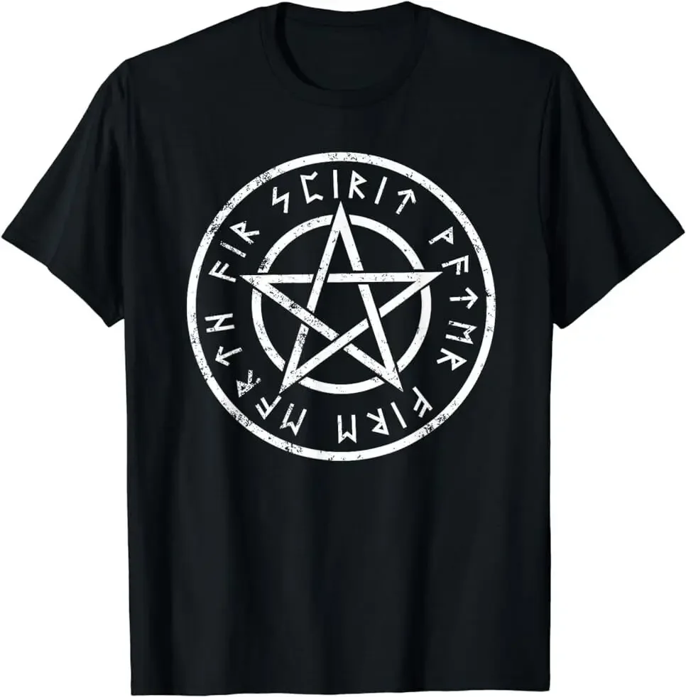 

NEW LIMITED Wiccan Pentagram Wicca Five Elements Design Funny Gift T-Shirt S-5XL