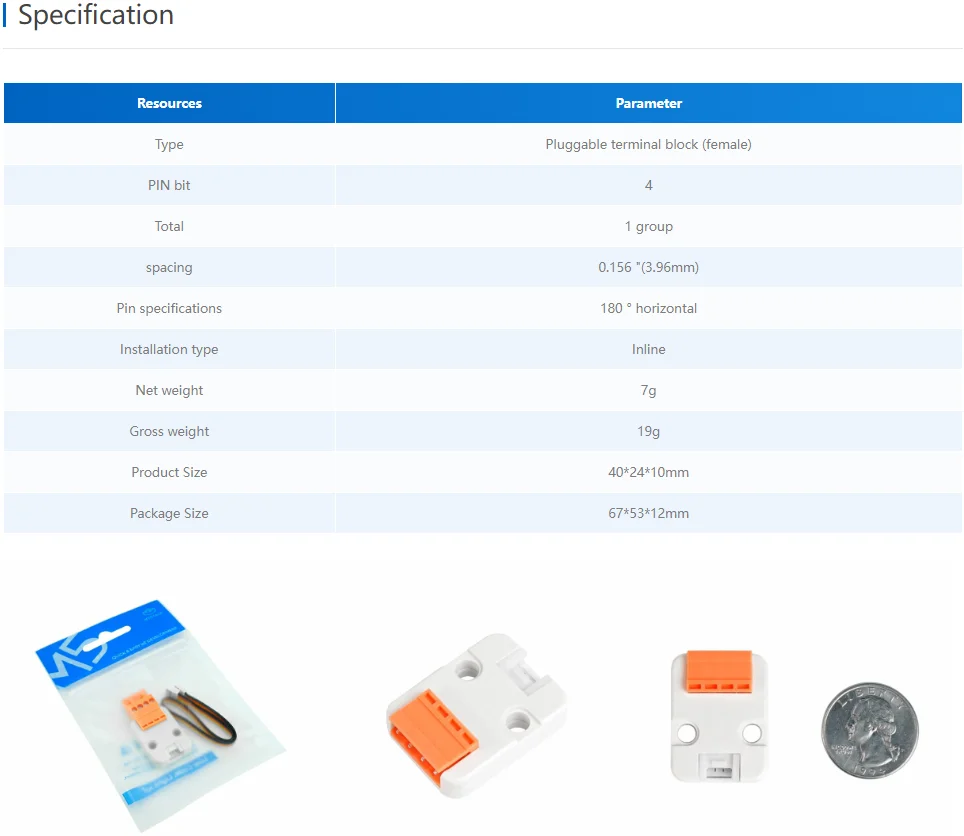 Official VH3.96 - 4Pin Transfer Module Unit