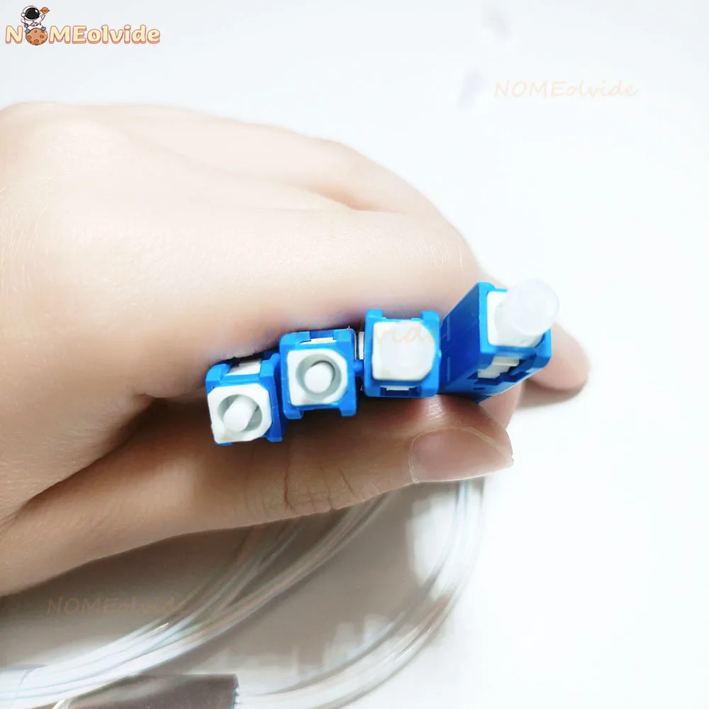 5 PCS/Lot 1x2 1x4 1X8 1x16 SC/UPC PLC Splitter SM Single Mode 0.9mm 1m FTTH Fiber Optic Splitter G657A1 LSZH PVC fiber optic adapter