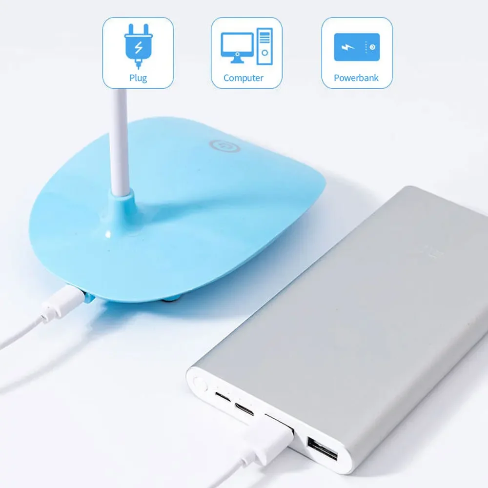 Description Picture 4 of itemDimmable LED Desk Lamp Touch Table Lamp DC5V 400mah Rechargable Night Light Touch 3 Gear Dimming Portable Book Reading Lamp