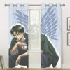 Wings of Liberty Attack on Titan Retro Shading Curtains  for Living Room Decoration Window Curtain 2 PC  4