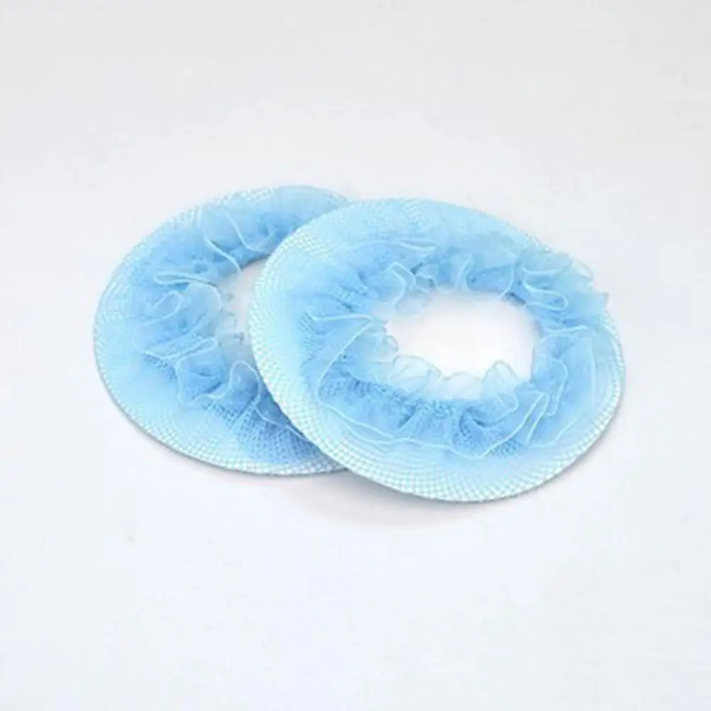 5pcs Invisible Net Set Coil Hair Ornaments Hairnet Hair Nets Bun Cover Accessories for Women Girls (Blue)