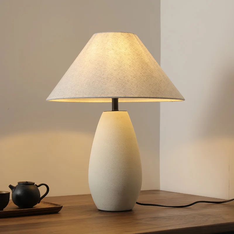 

Pottery Pot Table Lamp B & B Retro Japanese Style Zen Hotel Decoration Living Room Bedroom Model Room Simple Ornaments