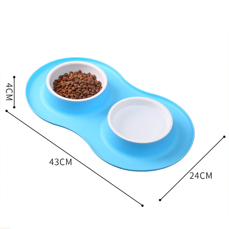 Stainless Steel Dog Bowls Double Pet Food Water Feeder Durable Removable  Washable Small Dogs Cat Drinking Dish Pet Feeding Bowls - AliExpress