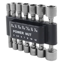 

9pcs 14Pcs Hexagon Nut Driver Drill Bit Socket Screwdriver Wrench Set Drill Bit Adapter for Electric Screwdriver Handle Tools