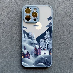 Festive Winter Snow Scene Shockproof Phone Case - Durable Hard Cover s - iPhone 12 (-1)