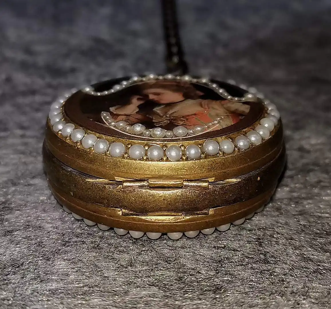 Good Working Function Pocket Watch Diameter 5cm double opening mechanical clock weight 1125 grams