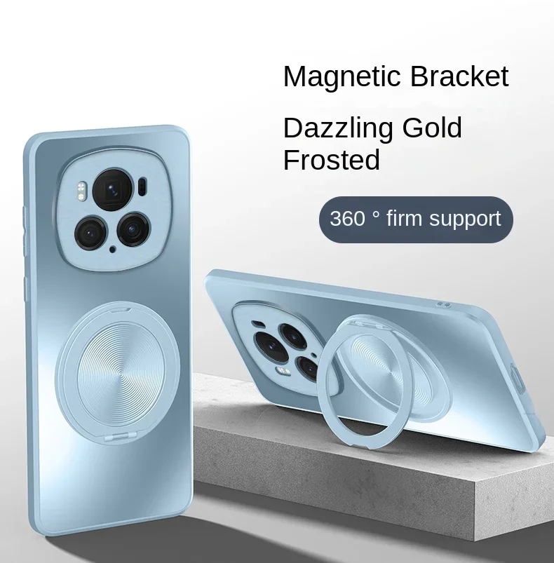 Magnetic Holder 360° Ring Stand Matte Hard Shell Shockproof Case