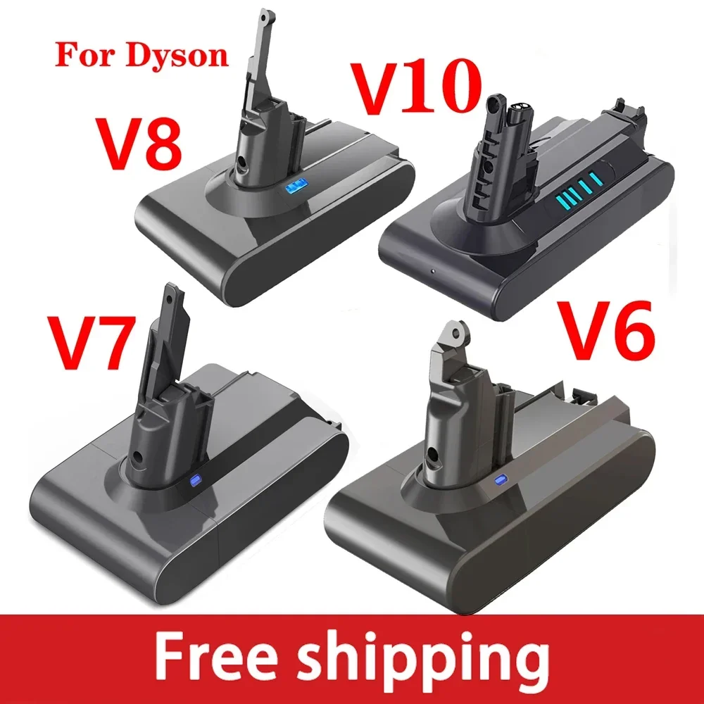 Batteria Per Aspirapolvere Per Dyson V6 V7 V8 V10 Series Sv07 Sv09 Sv10 Sv12 Dc62 Absolute Fluffy Animal Pro Ricaricabile Bateria
