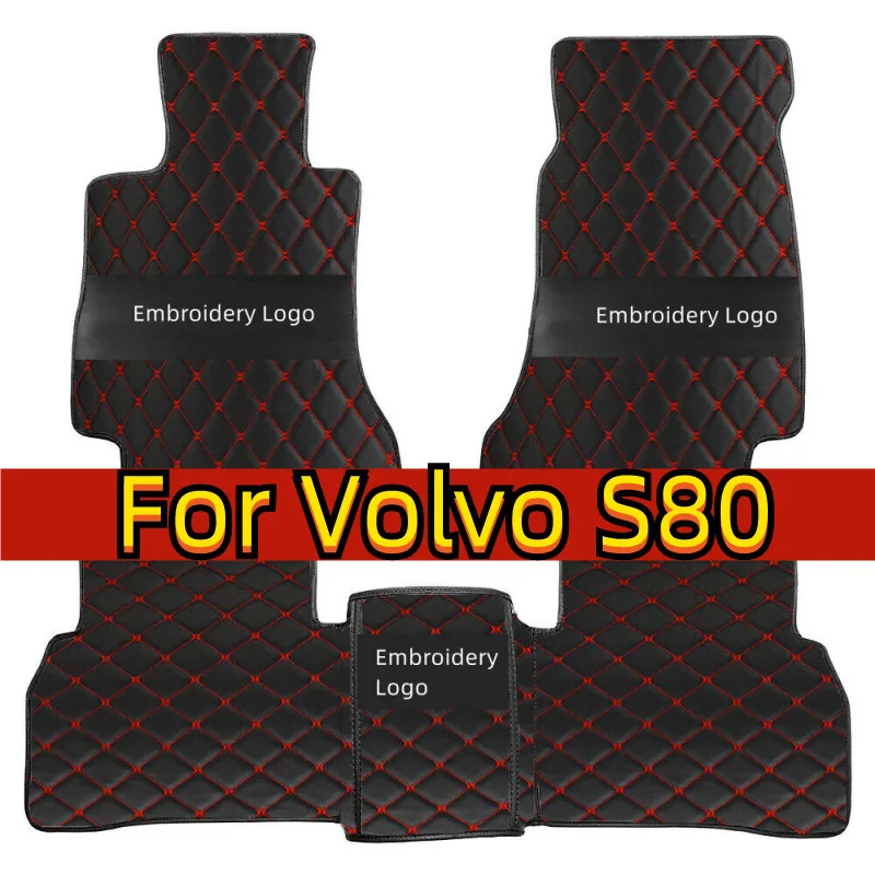 

Car Floor Mats For Volvo S80 2006~2016 MK2 Leather Mat Automobile Interior Part Luxury Carpet Protective Pad Rug Car Accessories