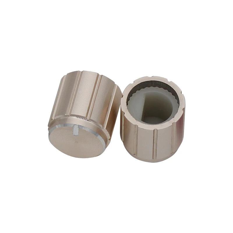 5pcs 10*10mm Aluminum Alloy Knob Potentiometer Control Knob Volume Switch Rotary Encoder Knobs for 6mm Diameter D-axis potentiometer knob cap aluminum knob rotary encoder knob