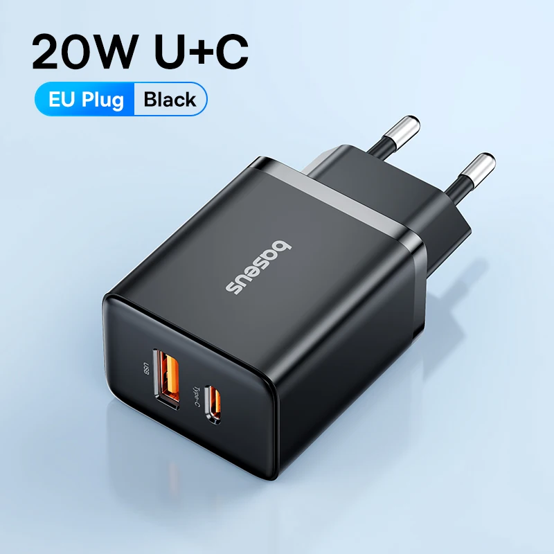 20W EU Plug Black