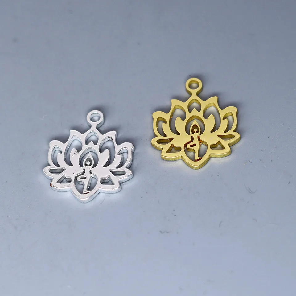 Pendentif Fleur De Lotus En Argent 925 - HooAMI - Accessoire DIY Bijoux