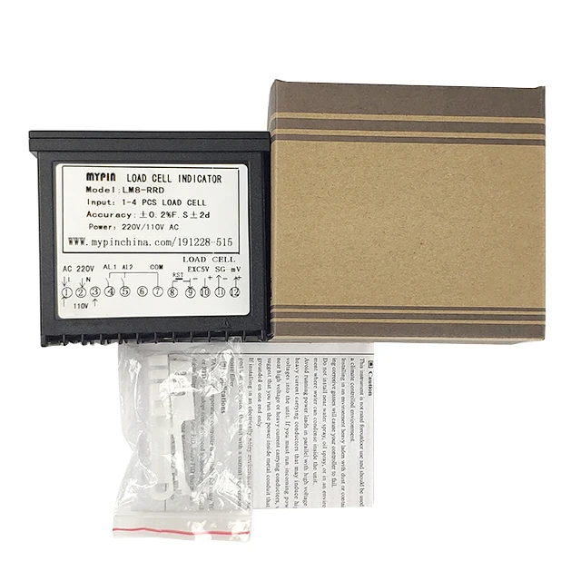 Weigh Sensor LM8-RRD Digital Weighing Controller Indicator Pressure Gauge 1-4 Load Cell Signals Input 2 Relay Output 4