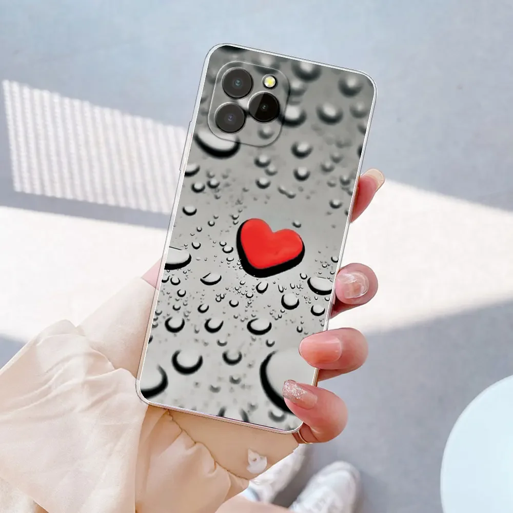 Oukitel C21 Pro Clear Marble Silicone Soft Case - Stylish Protective Cover