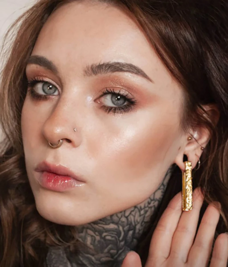 Giga 2pcs Elegant Stainless Steel Ear Gauges Plugs Hangers 2g(6mm) Stretching Kit Pain-free Ear Expander Body Piercing Jewelry