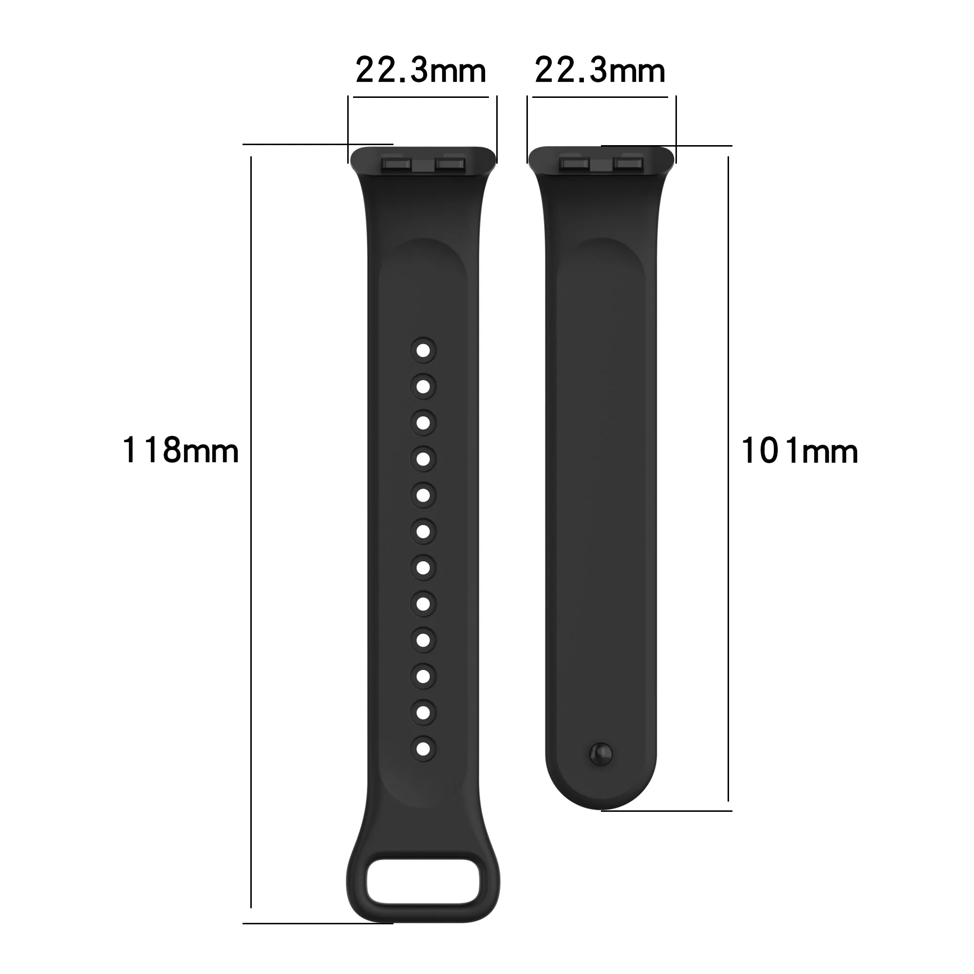 Silicone Sports Wristband Replacement for Honor Band 9 Smartwatch