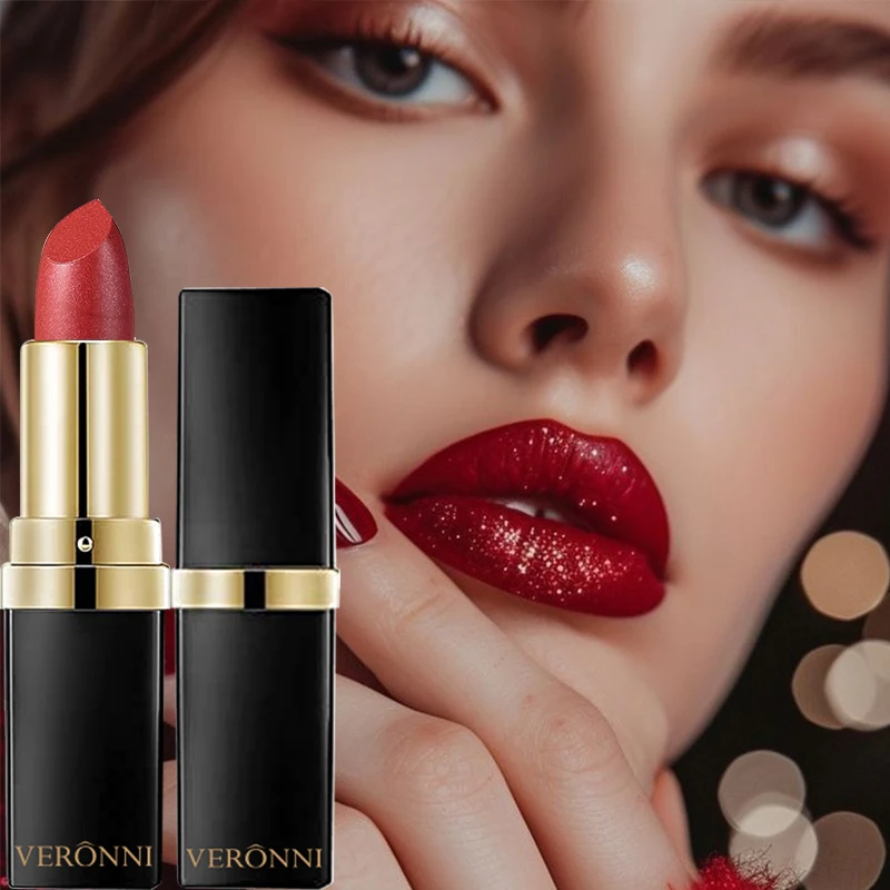 10 Color Glitter Lipsticks Shimmer Shiny Lipgloss Pearlescent Lip Tint Waterproof Long Lasting Diamond Lips Glaze Makeup Cosmeti 6