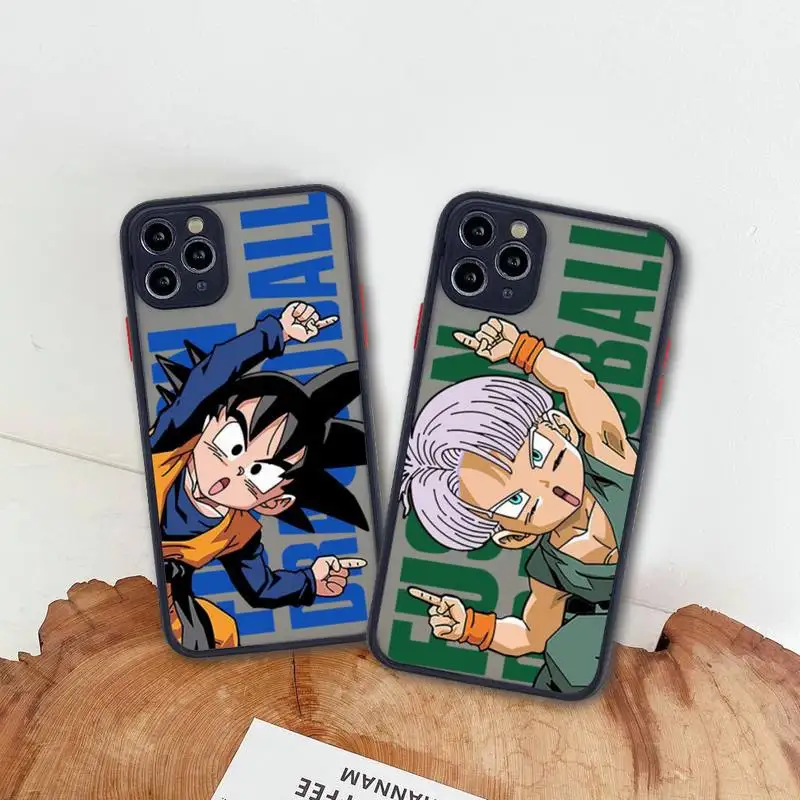 Чехол для телефона Dragon Ball z Gotenks DBZ iphone 13 12 11 Pro Max Mini XS 8 7 Plus X SE 2020 XR матовый