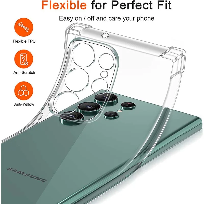 Shockproof Clear TPU Phone Cover