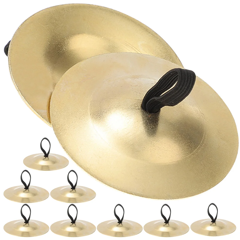 

5 Pairs Mini Belly Dancing Finger Cymbals Child Childrens Toys Props Copper Musical