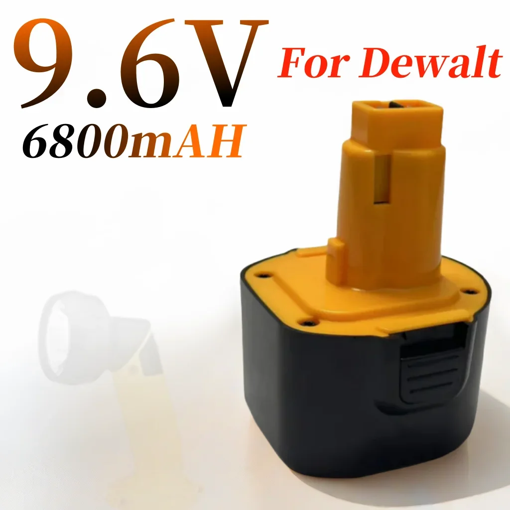

9.6V 6800mAh Replacement NI-MH Battery for Dewalt Power Tool, DW9061 DW9062 DE9036 DE9062 DW96149