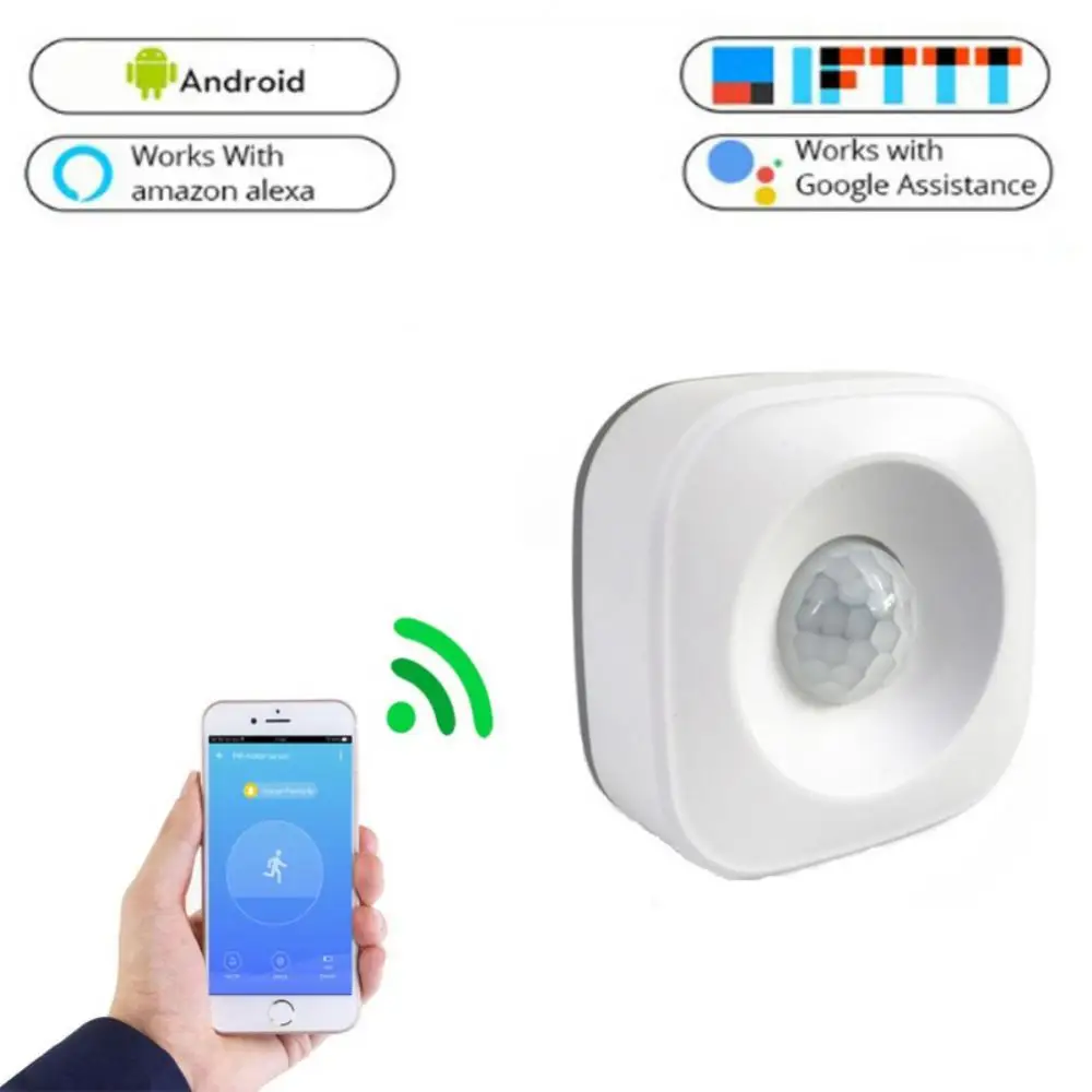 

Мини-датчик с пассивным ИК-датчиком, работает с Alexa Smart Life Control, домашняя автоматическая система, датчик движения Tuya Smart Home