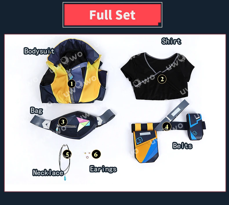 Game Valorant Waylayy Cosplay Kostüm Halloween Anzug XS-3XL 19
