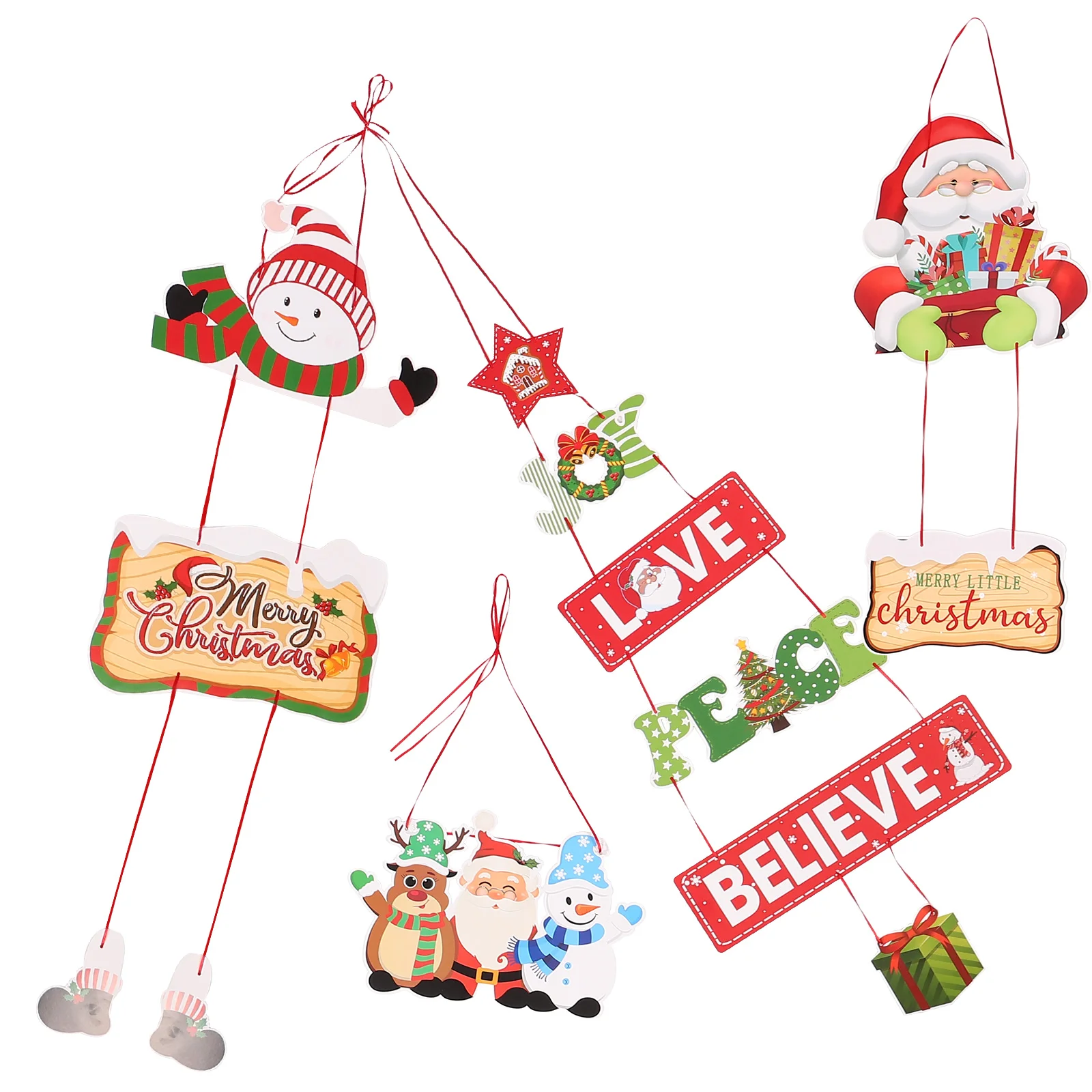 

5 шт., подвески для рождественской елки, 5 предметов