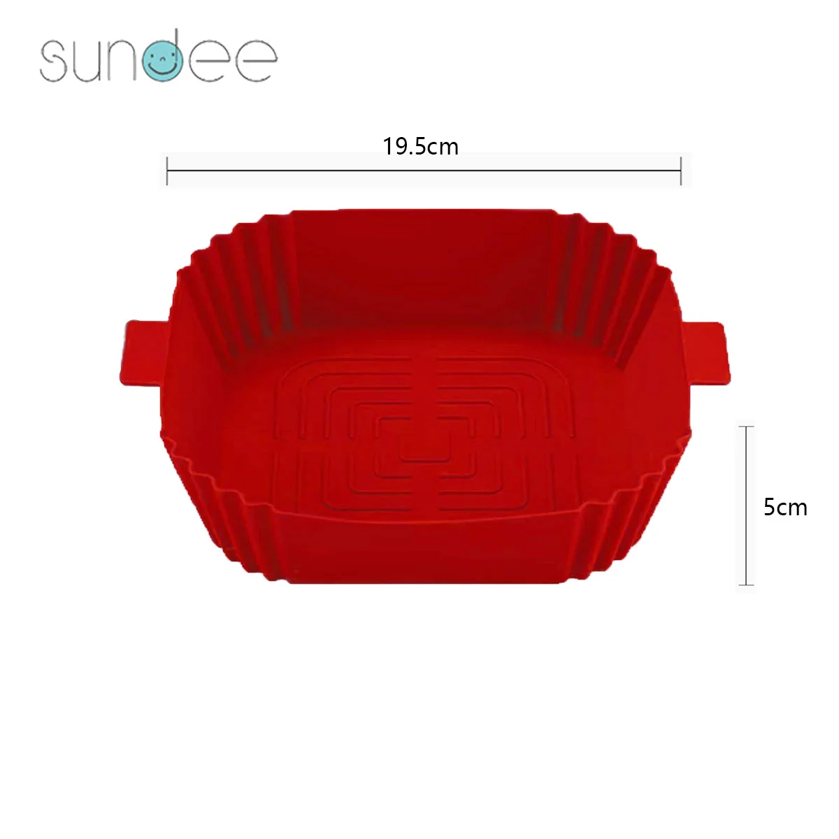 Air Fryer Oven Silicone Baking Tray Reusable Pizza Fried Chicken Basket Silicone Molds for Air Fryer Grill Pan Accessories Tool