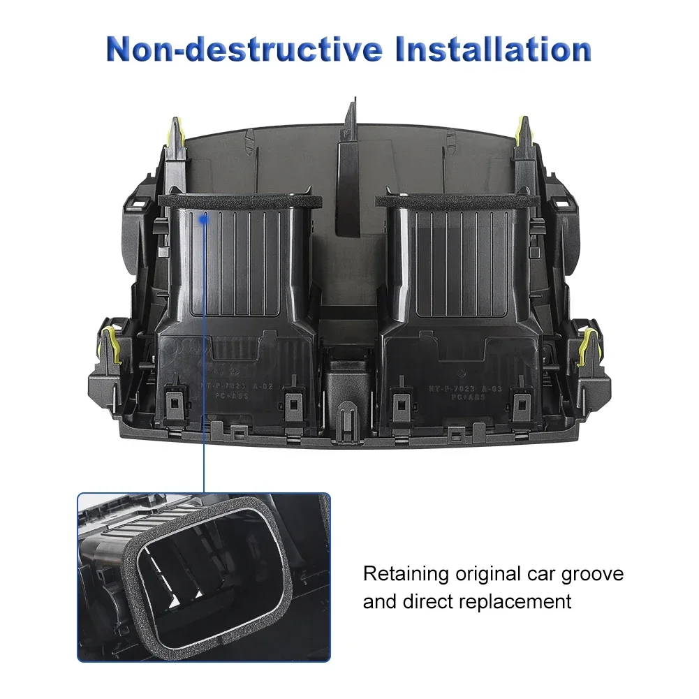 Car Center Dash A/C Outlet Air Vent Panel With Emergency Switch For Toyota Corolla 2008 2009 2010 2011 2012 2013 55670-02160