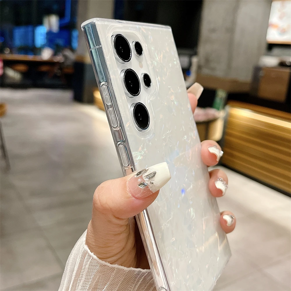 Glitter Dream Shell Marble Shockproof Phone Case