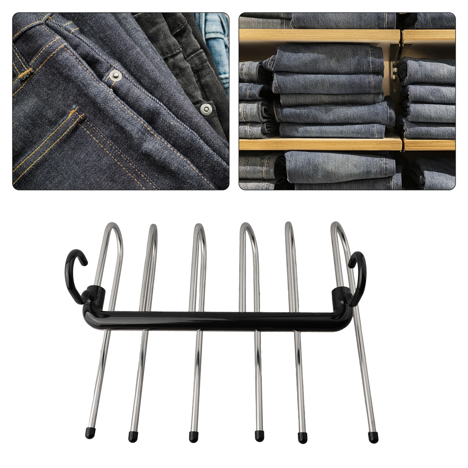 

Прочная Складная вешалка для брюк практичная Бытовая вешалка для брюк многослойный дизайн нескользящая и организованная вешалка для хранения 33*30*7 см
