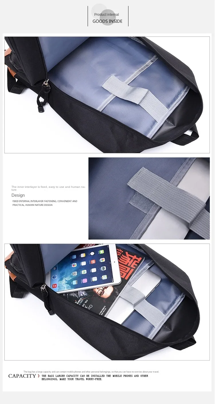 2024 Fashionable New Personalized Backpack Anti-theft Backpack Backpack Laptop Bag