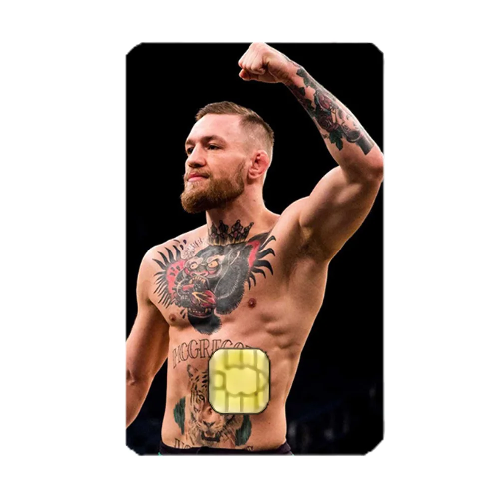 C-Conor Boxing McGregor Stickers Cartoon Credit Card Visa Debit Bank Charge Card Bus Metro Waterproof Sticker Decal Decoration