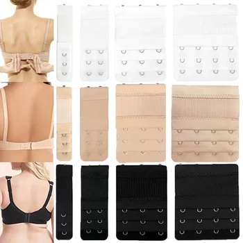 Estensori della cinghia di estensione del reggiseno delle donne 3 file 1/2/3/4 fibbie reggiseno elastico Extender Clip del gancio fibbia della cintura regolabile accessori del reggiseno