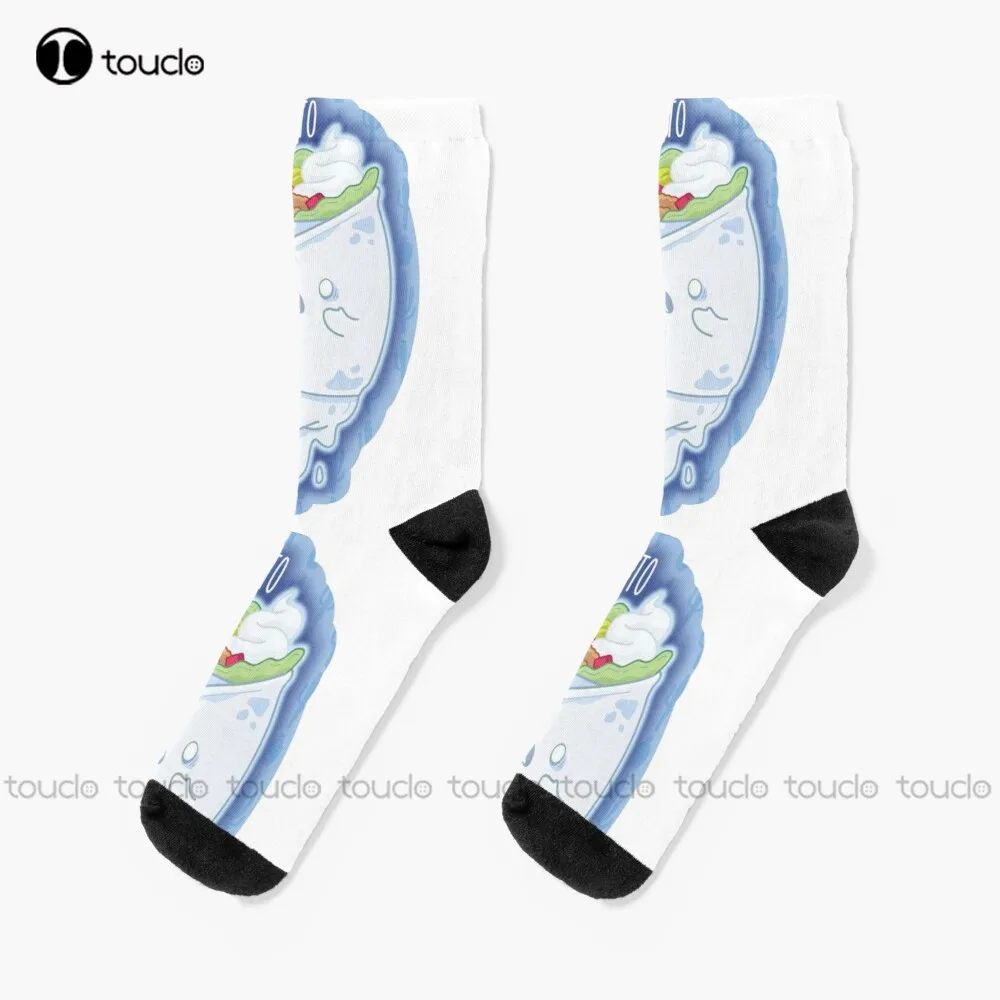 

Boo-Rito Funny Joke Socks Girls Soccer Socks Unisex Adult Teen Youth Socks Christmas Gift Comfortable Best Girls Sports Art Gift